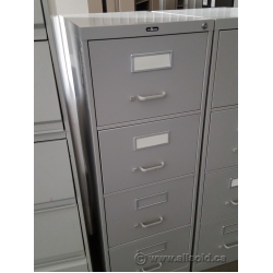 Prosource Grey 4 Drawer Vertical Legal File Cabinet, Locking